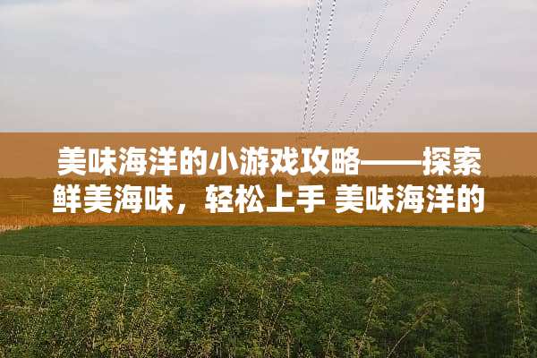 美味海洋的小游戏攻略——探索鲜美海味，轻松上手 美味海洋的小游戏攻略