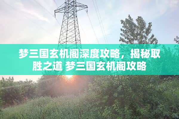 梦三国玄机阁深度攻略，揭秘取胜之道 梦三国玄机阁攻略