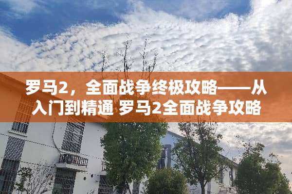 罗马2，全面战争终极攻略——从入门到精通 罗马2全面战争攻略
