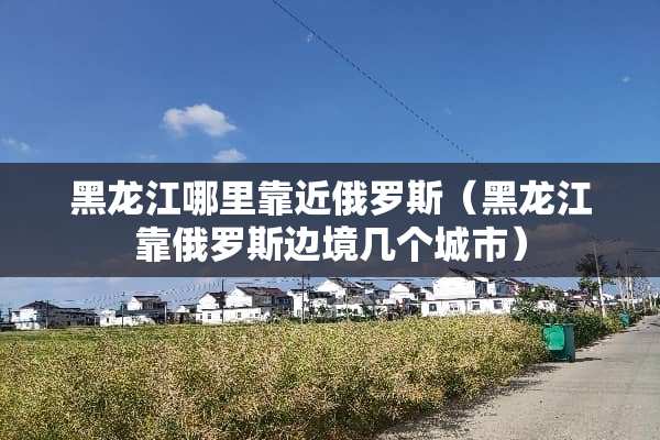 黑龙江哪里靠近俄罗斯（黑龙江靠俄罗斯边境几个城市）