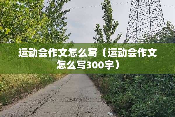 运动会作文怎么写（运动会作文怎么写300字）