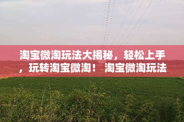 淘宝微淘玩法大揭秘，轻松上手，玩转淘宝微淘！ 淘宝微淘玩法