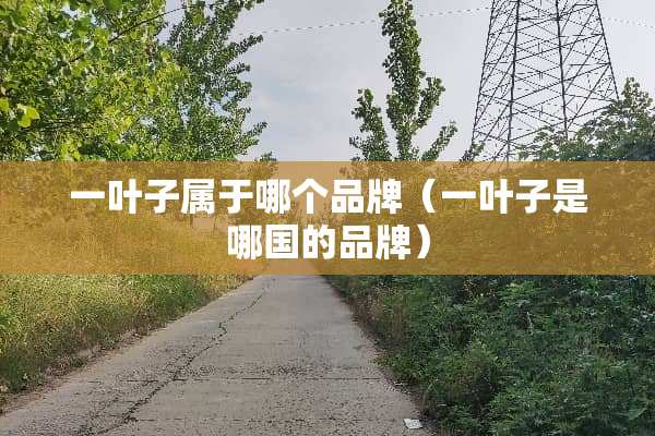 一叶子属于哪个品牌（一叶子是哪国的品牌）