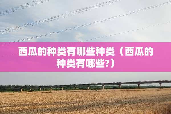 西瓜的种类有哪些种类（西瓜的种类有哪些?）