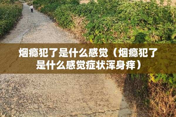 烟瘾犯了是什么感觉（烟瘾犯了是什么感觉症状浑身痒）