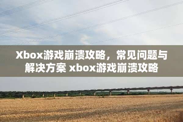 Xbox游戏崩溃攻略，常见问题与解决方案 xbox游戏崩溃攻略