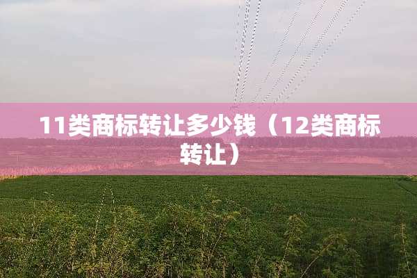 11类商标转让多少钱（12类商标转让）