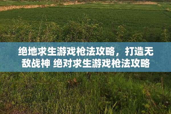 绝地求生游戏*法攻略，打造无敌战神 绝对求生游戏*法攻略
