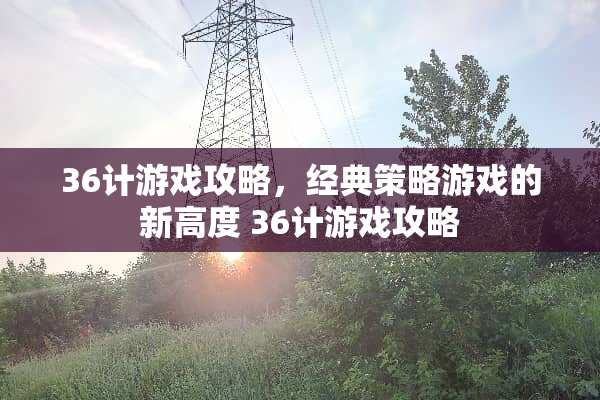 36计游戏攻略,经典策略游戏的新高度 36计游戏攻略 36计游戏攻略,经典策略游戏的新高度 36计游戏攻略