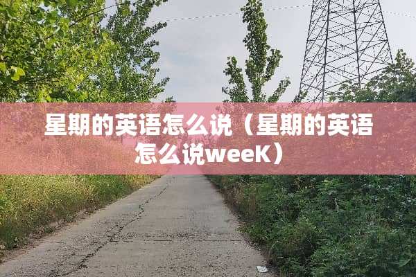 星期的英语怎么说(星期的英语怎么说weeK) 星期的英语怎么说(星期的英语怎么说weeK)