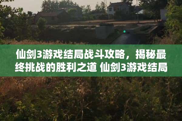仙剑3游戏结局战斗攻略,揭秘最终挑战的胜利之道 仙剑3游戏结局战斗攻略 仙剑3游戏结局战斗攻略,揭秘最终挑战的胜利之道 仙剑3游戏结局战斗攻略