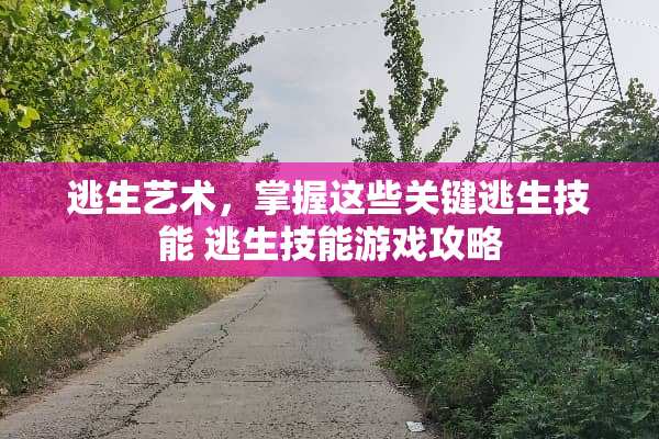 逃生艺术,掌握这些关键逃生技能 逃生技能游戏攻略 逃生艺术,掌握这些关键逃生技能 逃生技能游戏攻略