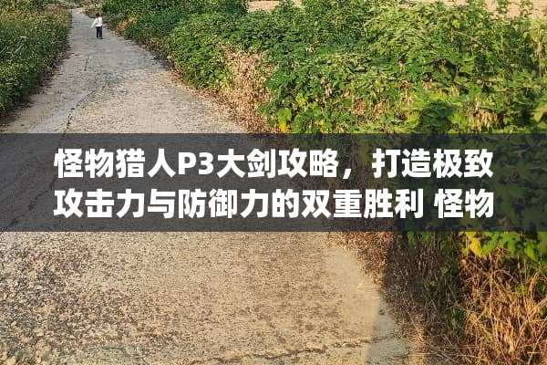 怪物猎人P3大剑攻略,打造极致攻击力与防御力的双重胜利 怪物猎人p3大剑攻略 怪物猎人P3大剑攻略,打造极致攻击力与防御力的双重胜利 怪物猎人p3大剑攻略