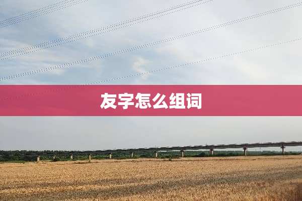 友字怎么组词