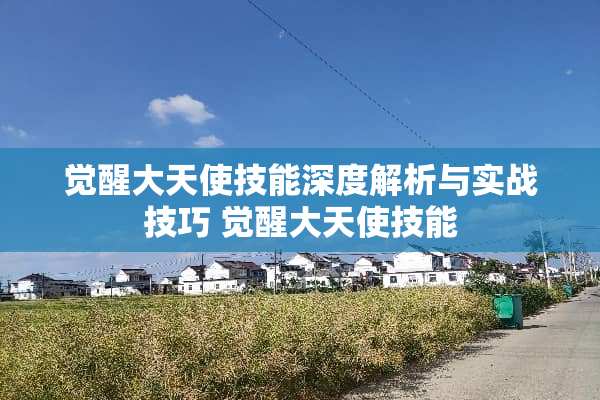 觉醒大天使技能深度解析与实战技巧 觉醒大天使技能 觉醒大天使技能深度解析与实战技巧 觉醒大天使技能