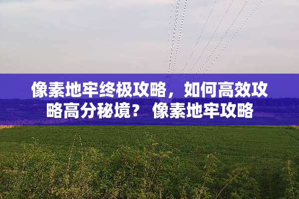 像素地牢终极攻略,如何高效攻略高分秘境? 像素地牢攻略 像素地牢终极攻略,如何高效攻略高分秘境? 像素地牢攻略