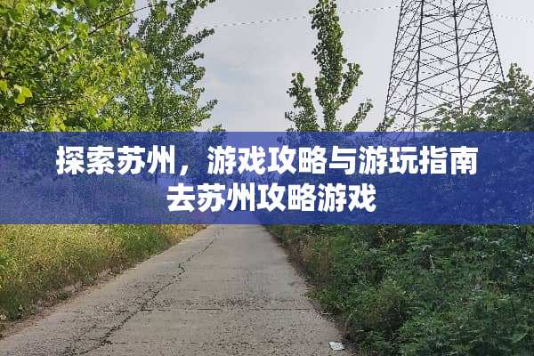 探索苏州，游戏攻略与游玩指南 去苏州攻略游戏