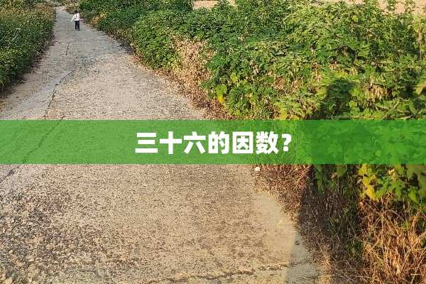 三十六的因数？
