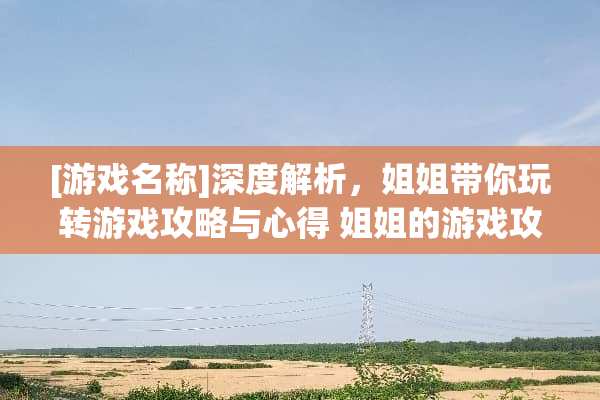 [游戏名称]深度解析，姐姐带你玩转游戏攻略与心得 姐姐的游戏攻略