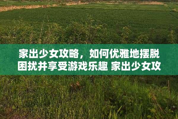 家出少女攻略,如何优雅地摆脱困扰并享受游戏乐趣 家出少女攻略 家出少女攻略,如何优雅地摆脱困扰并享受游戏乐趣 家出少女攻略