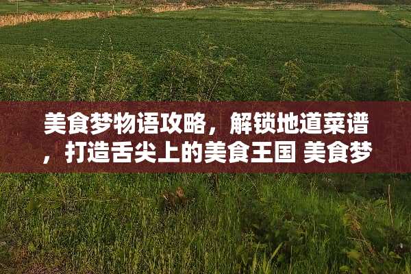 美食梦物语攻略,解锁地道菜谱,打造舌尖上的美食王国 美食梦物语攻略菜谱 美食梦物语攻略,解锁地道菜谱,打造舌尖上的美食王国 美食梦物语攻略菜谱