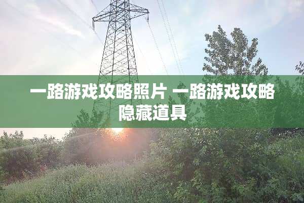 一路游戏攻略照片 一路游戏攻略隐藏道具 一路游戏攻略照片 一路游戏攻略隐藏道具