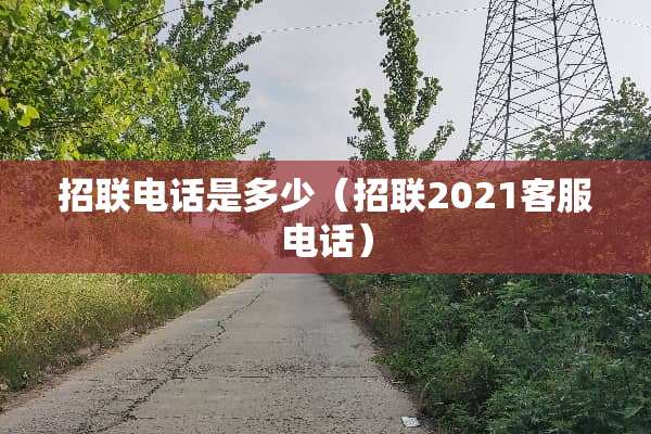 招联电话是多少(招联2021客服电话) 招联电话是多少(招联2021客服电话)