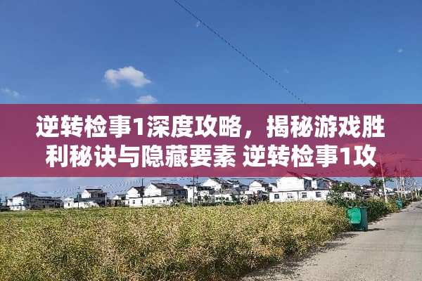 逆转检事1深度攻略,揭秘游戏胜利秘诀与隐藏要素 逆转检事1攻略 逆转检事1深度攻略,揭秘游戏胜利秘诀与隐藏要素 逆转检事1攻略