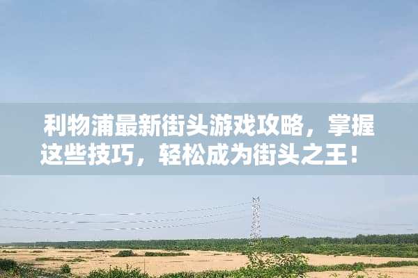 利物浦最新街头游戏攻略,掌握这些技巧,轻松成为街头之王! 利物浦最新街头游戏攻略 利物浦最新街头游戏攻略,掌握这些技巧,轻松成为街头之王! 利物浦最新街头游戏攻略