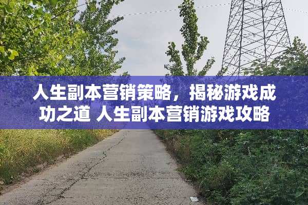 人生副本营销策略,揭秘游戏成功之道 人生副本营销游戏攻略 人生副本营销策略,揭秘游戏成功之道 人生副本营销游戏攻略