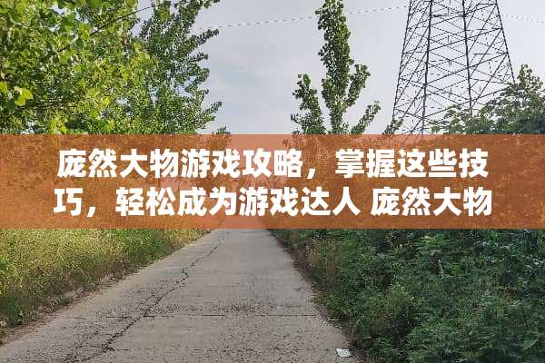庞然大物游戏攻略,掌握这些技巧,轻松成为游戏达人 庞然大物游戏攻略 庞然大物游戏攻略,掌握这些技巧,轻松成为游戏达人 庞然大物游戏攻略