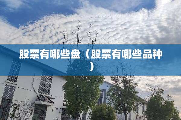 股票有哪些盘(股票有哪些品种) 股票有哪些盘(股票有哪些品种)