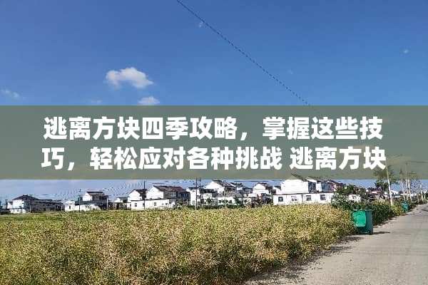 逃离方块四季攻略，掌握这些技巧，轻松应对各种挑战 逃离方块攻略四季