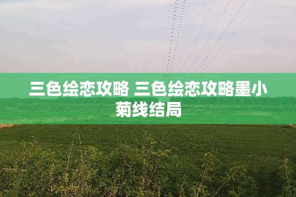 三色绘恋攻略 三色绘恋攻略墨小菊线结局 三色绘恋攻略 三色绘恋攻略墨小菊线结局