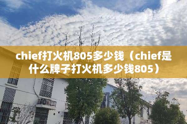 chief打火机805多少钱（chief是什么牌子打火机多少钱805）