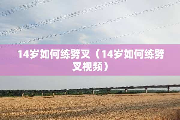 14岁如何练劈叉（14岁如何练劈叉视频）