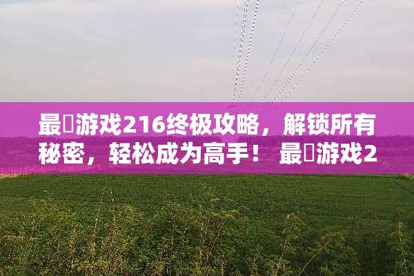 最囧游戏216终极攻略,解锁所有秘密,轻松成为高手! 最囧游戏216攻略 最囧游戏216终极攻略,解锁所有秘密,轻松成为高手! 最囧游戏216攻略