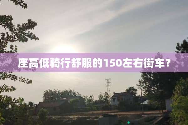 座高低骑行舒服的150左右街车？
