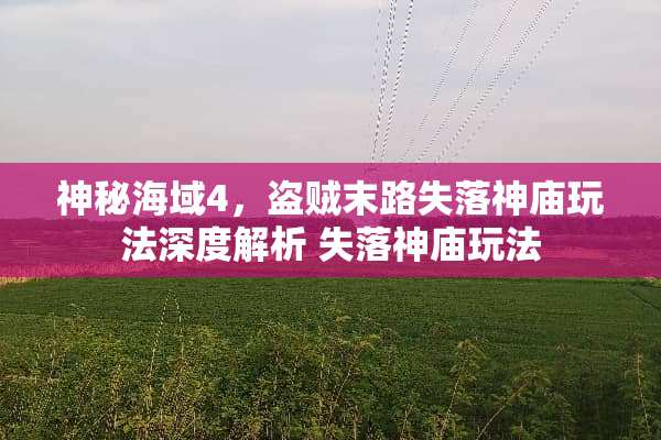 神秘海域4,盗贼末路失落神庙玩法深度解析 失落神庙玩法 神秘海域4,盗贼末路失落神庙玩法深度解析 失落神庙玩法