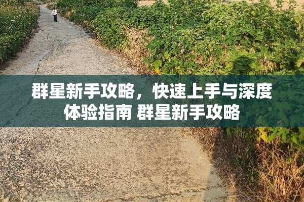 群星新手攻略，快速上手与深度体验指南 群星新手攻略