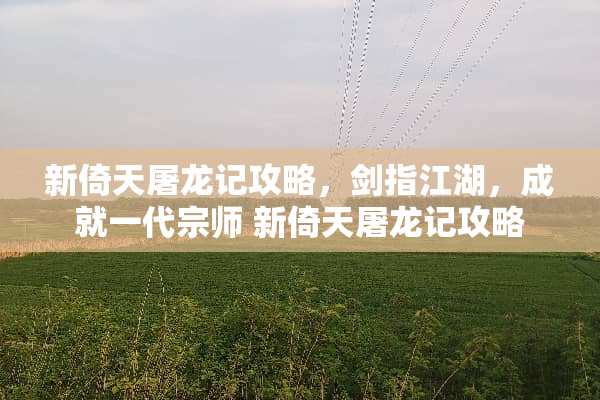 新倚天屠龙记攻略,剑指江湖,成就一代宗师 新倚天屠龙记攻略 新倚天屠龙记攻略,剑指江湖,成就一代宗师 新倚天屠龙记攻略