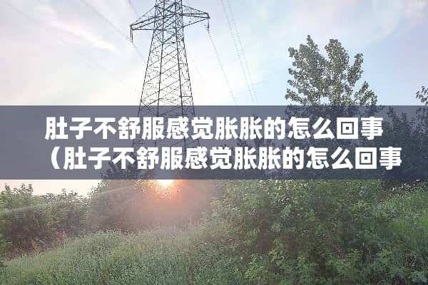肚子不舒服感觉胀胀的怎么回事(肚子不舒服感觉胀胀的怎么回事男性) 肚子不舒服感觉胀胀的怎么回事(肚子不舒服感觉胀胀的怎么回事男性)