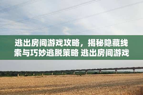 逃出房间游戏攻略,揭秘隐藏线索与巧妙逃脱策略 逃出房间游戏攻略 逃出房间游戏攻略,揭秘隐藏线索与巧妙逃脱策略 逃出房间游戏攻略