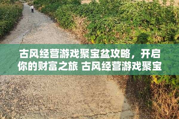 古风经营游戏聚宝盆攻略，开启你的财富之旅 古风经营游戏聚宝盆攻略