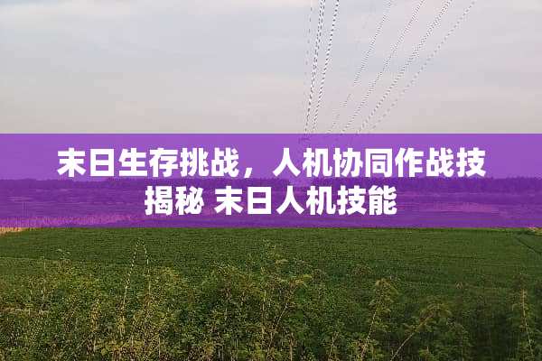 末日生存挑战,人机协同作战技揭秘 末日人机技能 末日生存挑战,人机协同作战技揭秘 末日人机技能