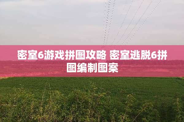 密室6游戏拼图攻略 密室逃脱6拼图编制图案 密室6游戏拼图攻略 密室逃脱6拼图编制图案