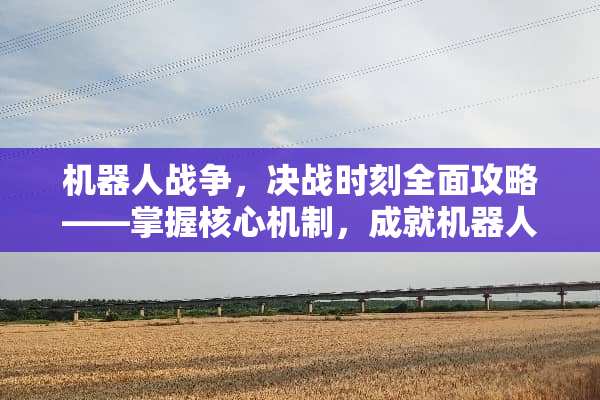 机器人战争,决战时刻全面攻略——掌握核心机制,成就机器人霸主 机器**战d攻略 机器人战争,决战时刻全面攻略——掌握核心机制,成就机器人霸主 机器**战d攻略