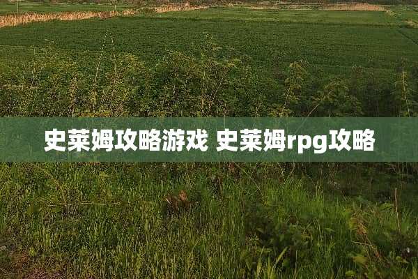 史莱姆攻略游戏 史莱姆rpg攻略 史莱姆攻略游戏 史莱姆rpg攻略
