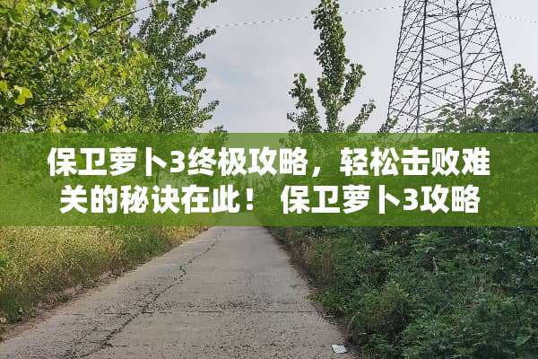 保卫萝卜3终极攻略,轻松击败难关的秘诀在此! 保卫萝卜3攻略 保卫萝卜3终极攻略,轻松击败难关的秘诀在此! 保卫萝卜3攻略