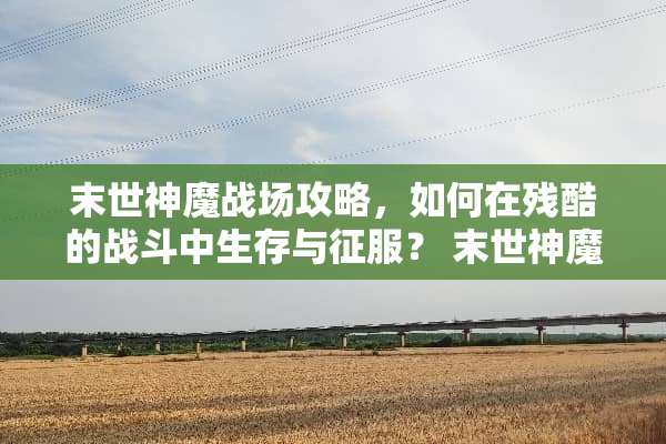 末世神魔战场攻略,如何在残酷的战斗中生存与征服? 末世神魔游戏战场攻略 末世神魔战场攻略,如何在残酷的战斗中生存与征服? 末世神魔游戏战场攻略